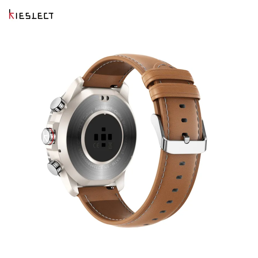 Montre connectée Kieslect KR3 – Or/Marron Montre connectée Kieslect KR3 – Or/Marron
