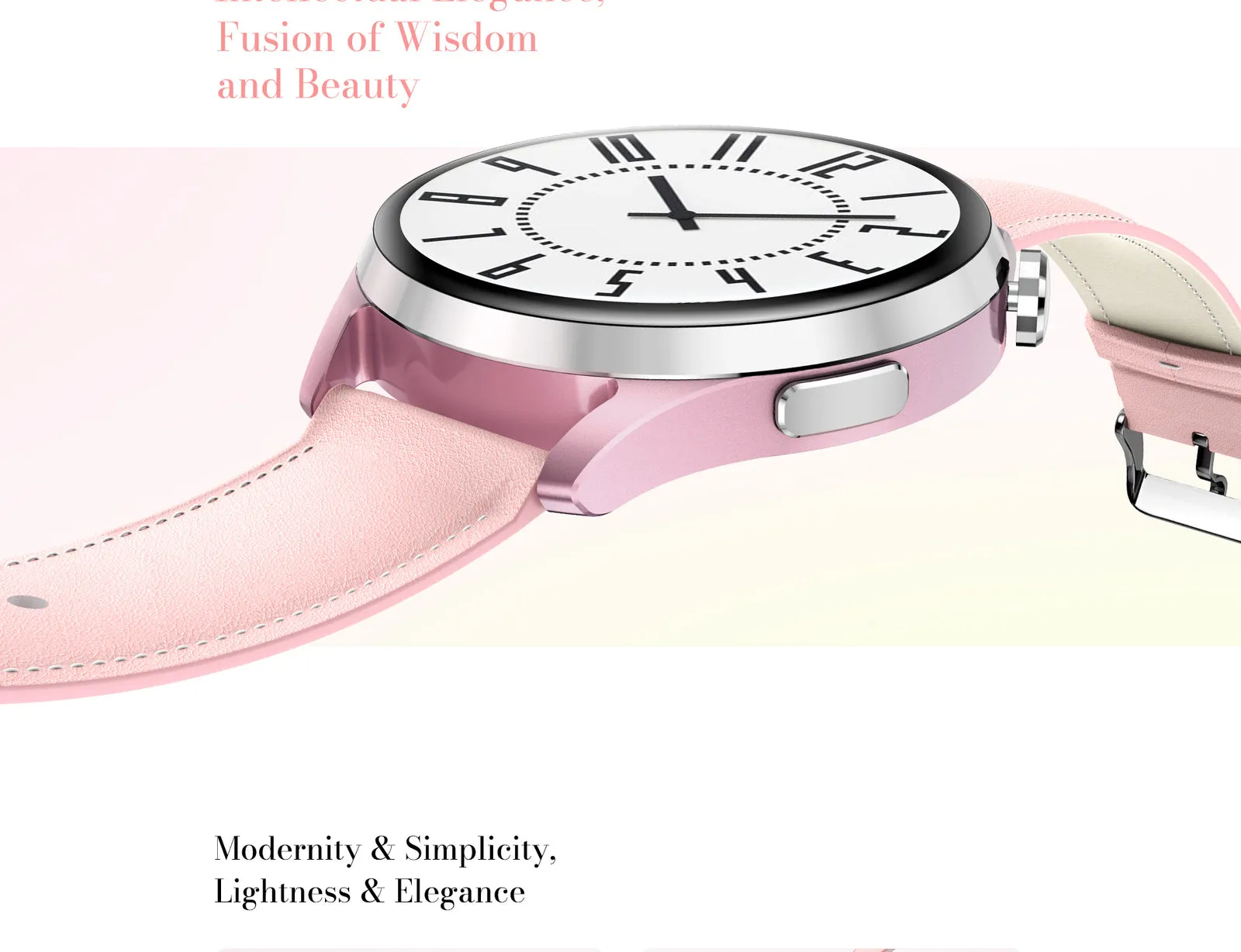 Montre connectée femme Kieslect Lora 3 – Rose