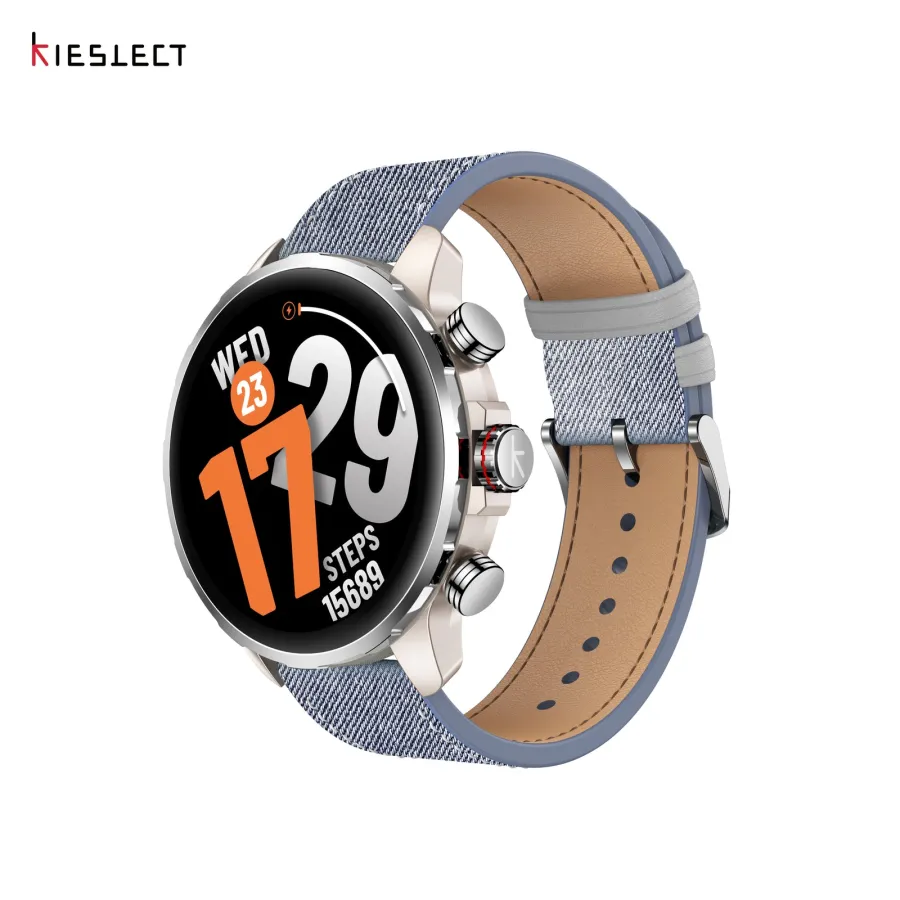 Montre connectée Kieslect KR3 – Or/Jean Montre connectée Kieslect KR3 – Or/Jean