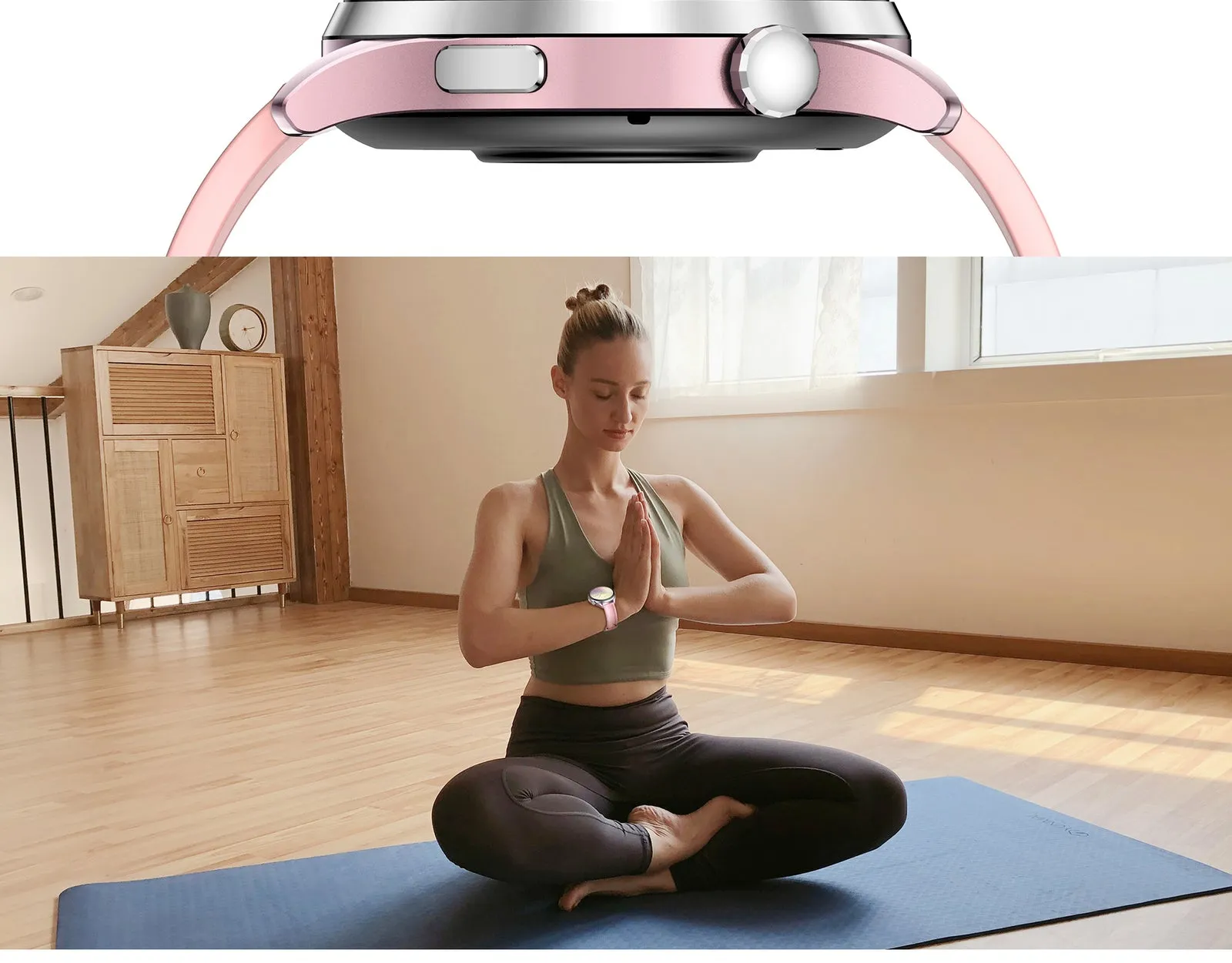 Montre connectée femme Kieslect Lora 3 – Rose