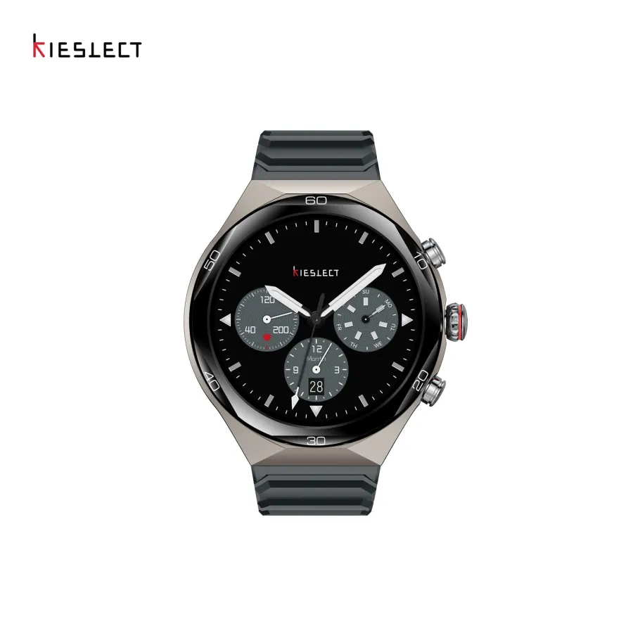 Montre connectée Kieslect Elite 2 IA Gris Platine – double bracelet Montre connectée Kieslect Elite 2 IA Gris Platine – double bracelet