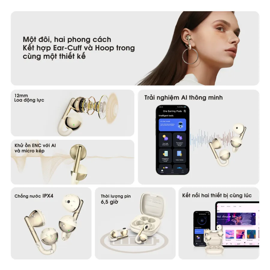 Kieslect Ora Earring Pods Gold