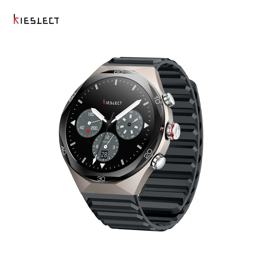 Montre connectée Kieslect Elite 2 IA Gris Platine – double bracelet Montre connectée Kieslect Elite 2 IA Gris Platine – double bracelet