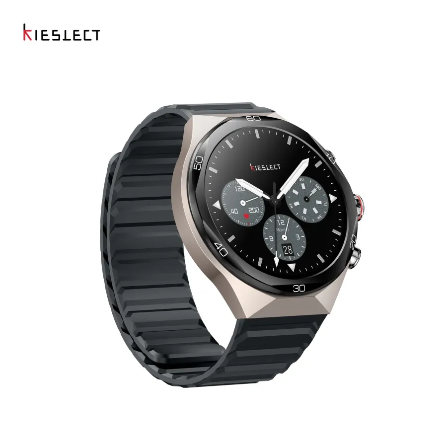Montre connectée Kieslect Elite 2 IA Gris Platine – double bracelet Montre connectée Kieslect Elite 2 IA Gris Platine – double bracelet