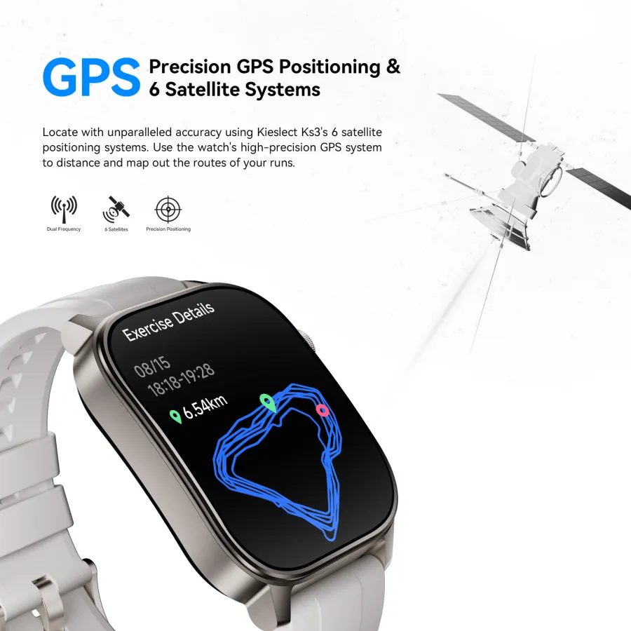 Montre connectée Kieslect KS3 Elite – GPS, étanche 5ATM Montre connectée Kieslect KS3 Elite – GPS, étanche 5ATM