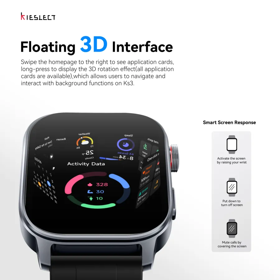 Montre connectée Kieslect KS3 – GPS, étanche 5ATM Montre connectée Kieslect KS3 – GPS, étanche 5ATM