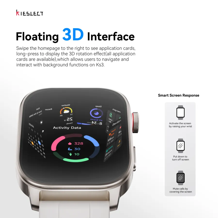 Montre connectée Kieslect KS3 Elite – GPS, étanche 5ATM Montre connectée Kieslect KS3 Elite – GPS, étanche 5ATM