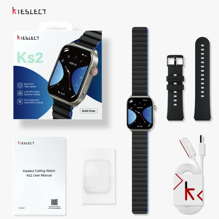 Montre connectée Kieslect KS2 double bracelet Montre connectée Kieslect KS2 double bracelet
