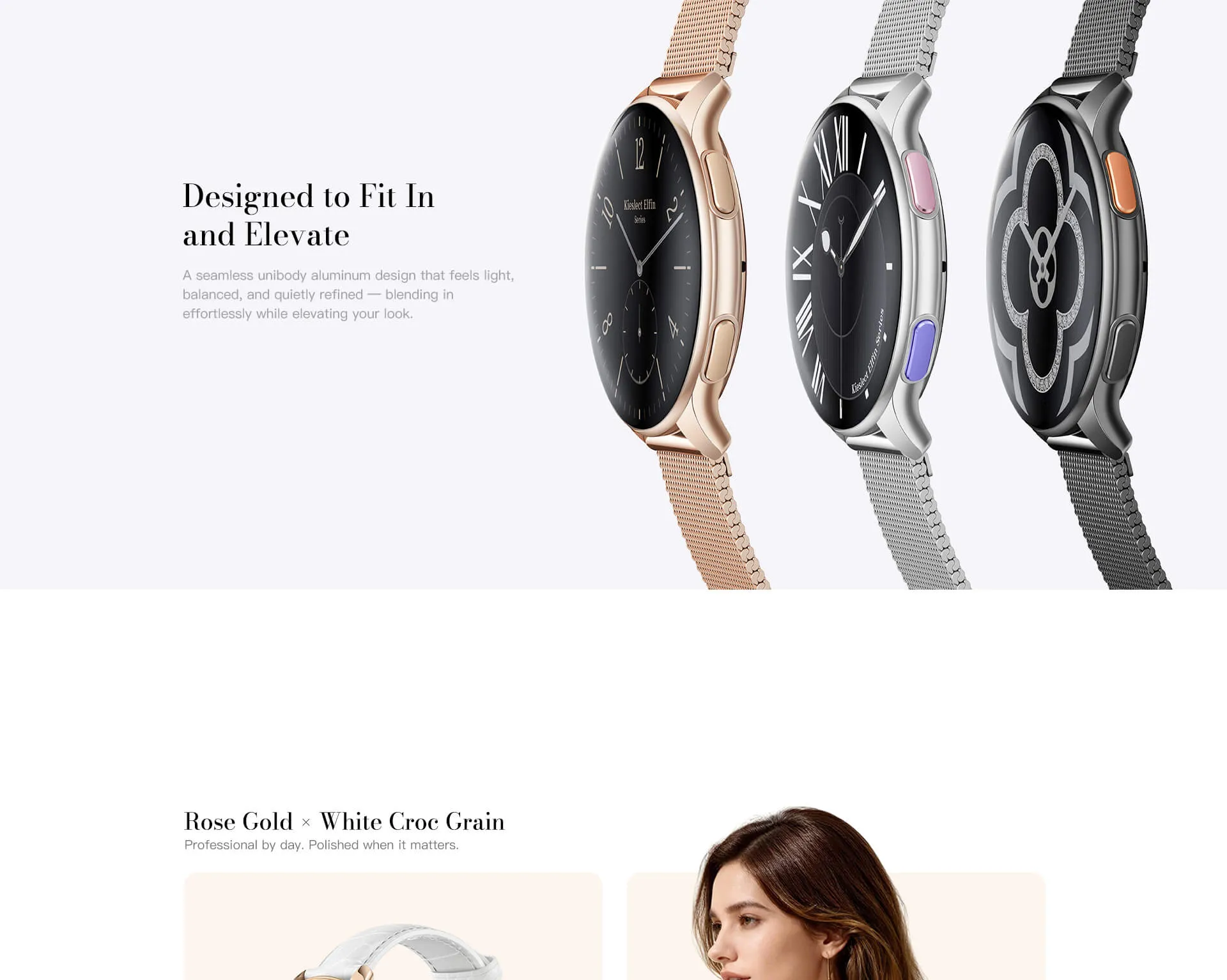 Montre connectée femme Kieslect Elfin