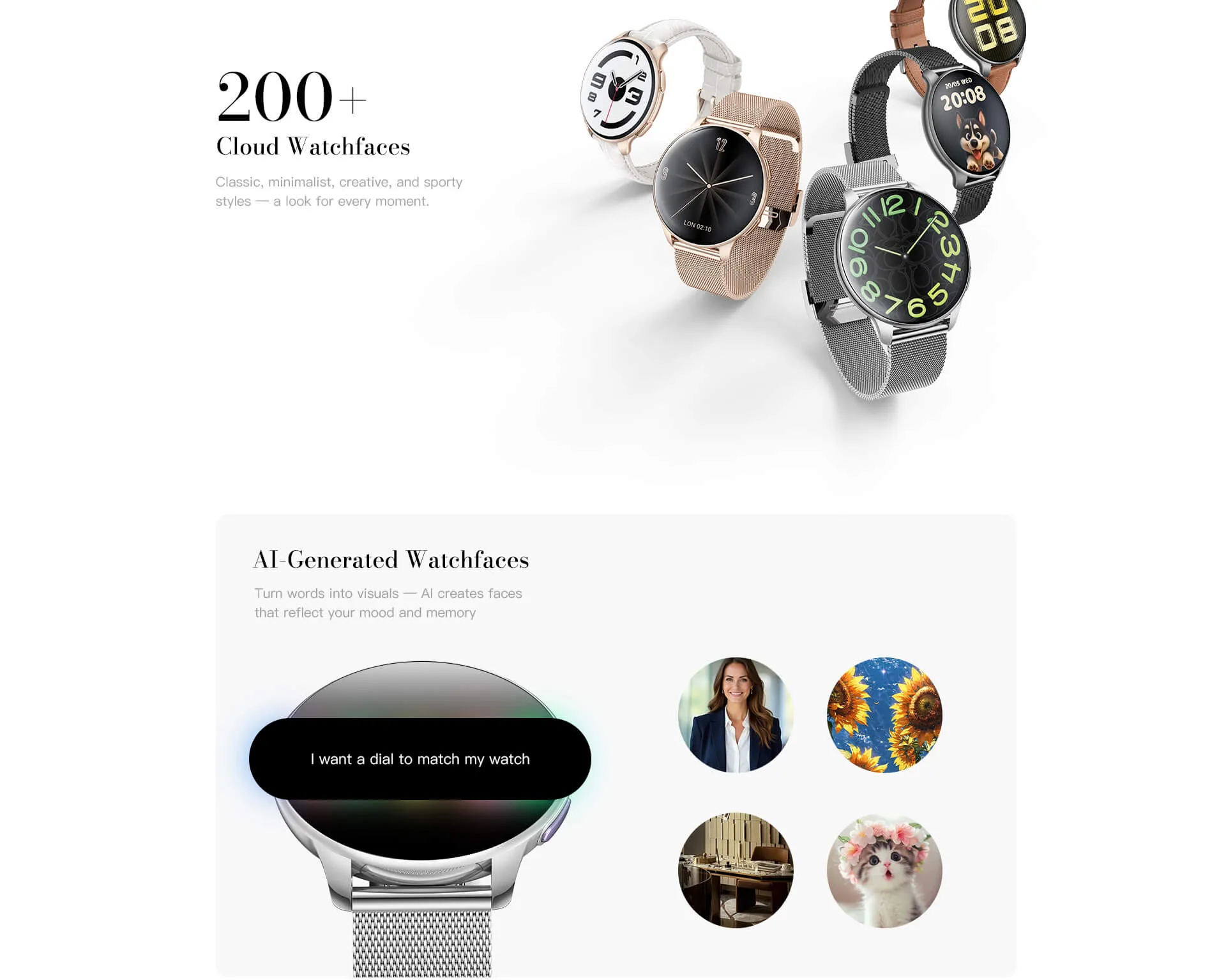 Montre connectée femme Kieslect Elfin