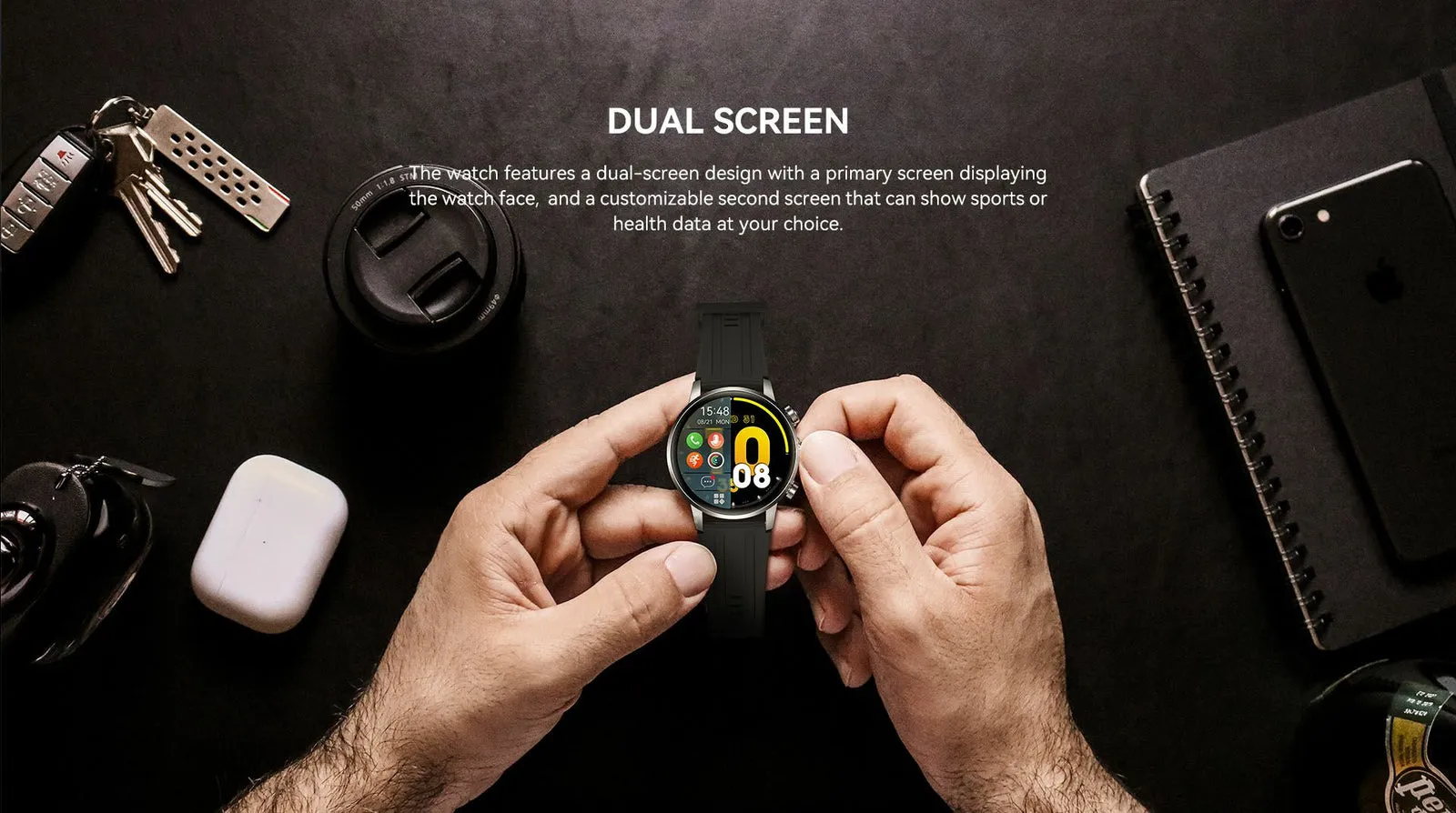 Montre connectée Kieslect KR2 double bracelet