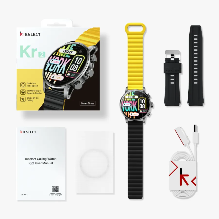 Montre connectée Kieslect KR2 double bracelet Montre connectée Kieslect KR2 double bracelet