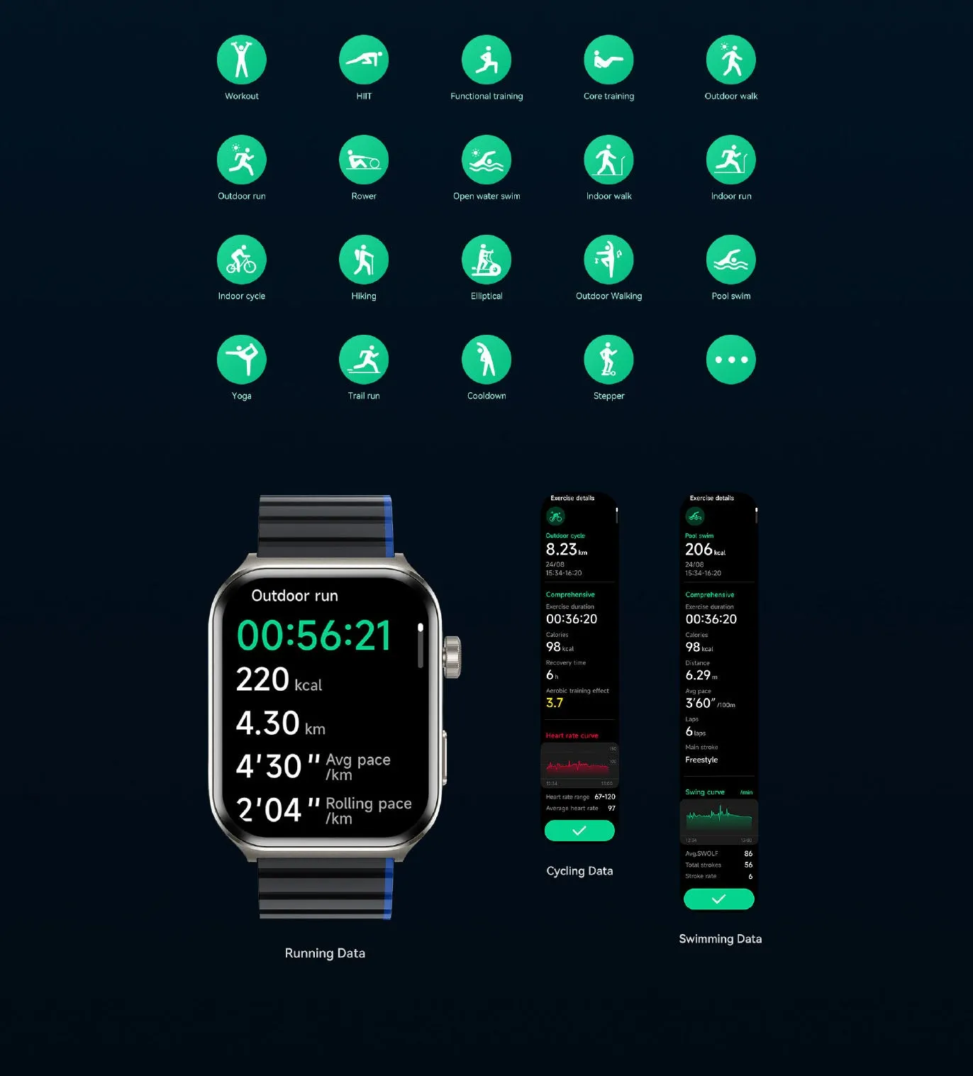 Montre connectée Kieslect KS2 double bracelet