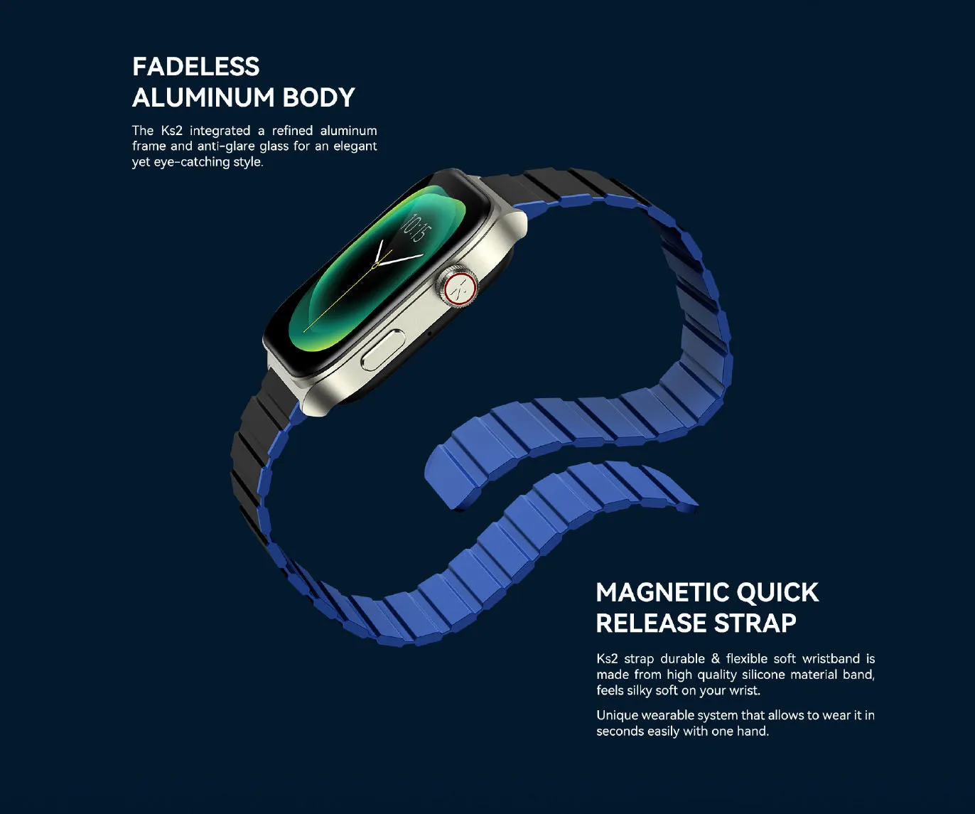 Montre connectée Kieslect KS2 double bracelet