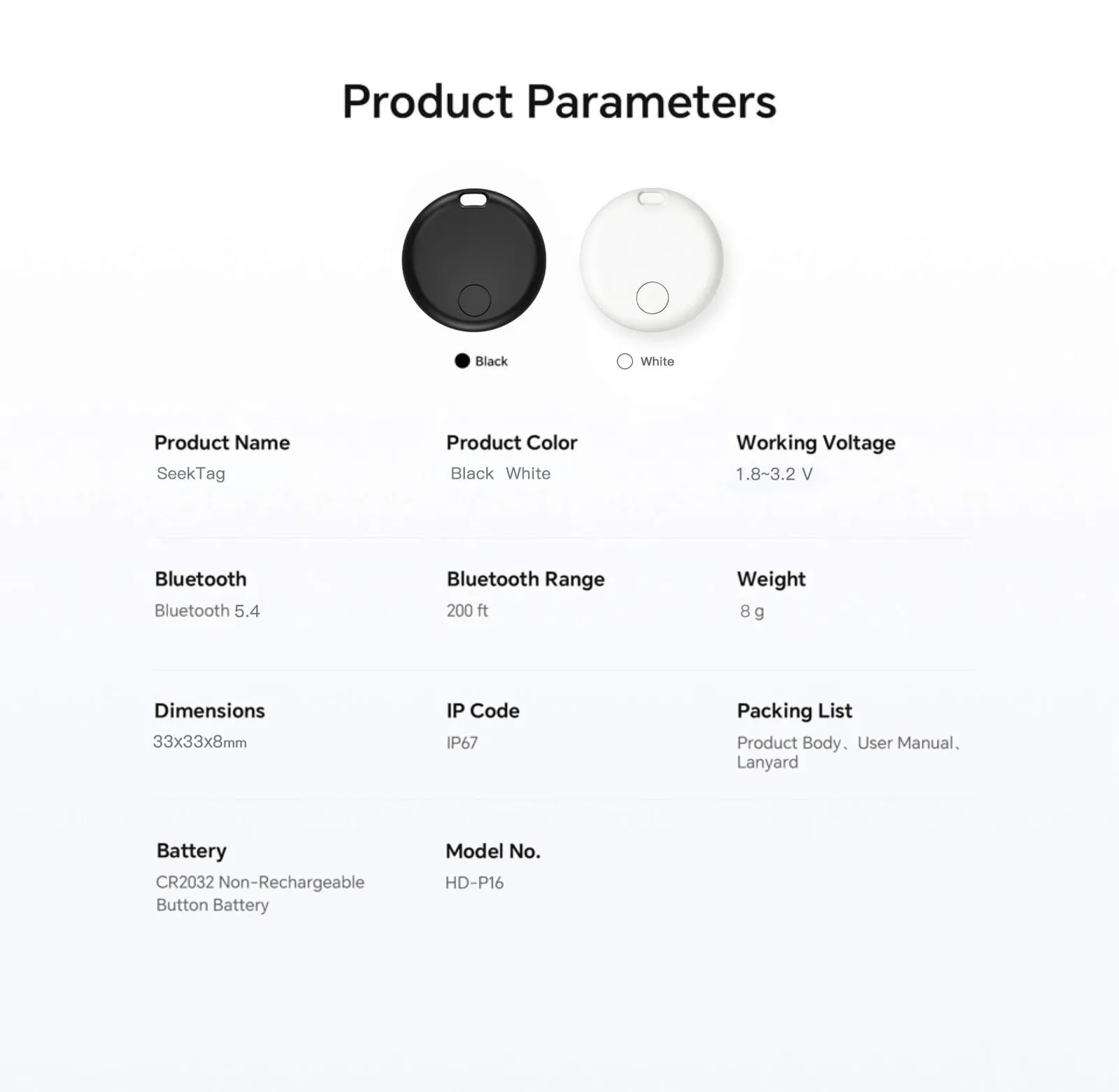 Kieslect Incard SeekTag pack 2