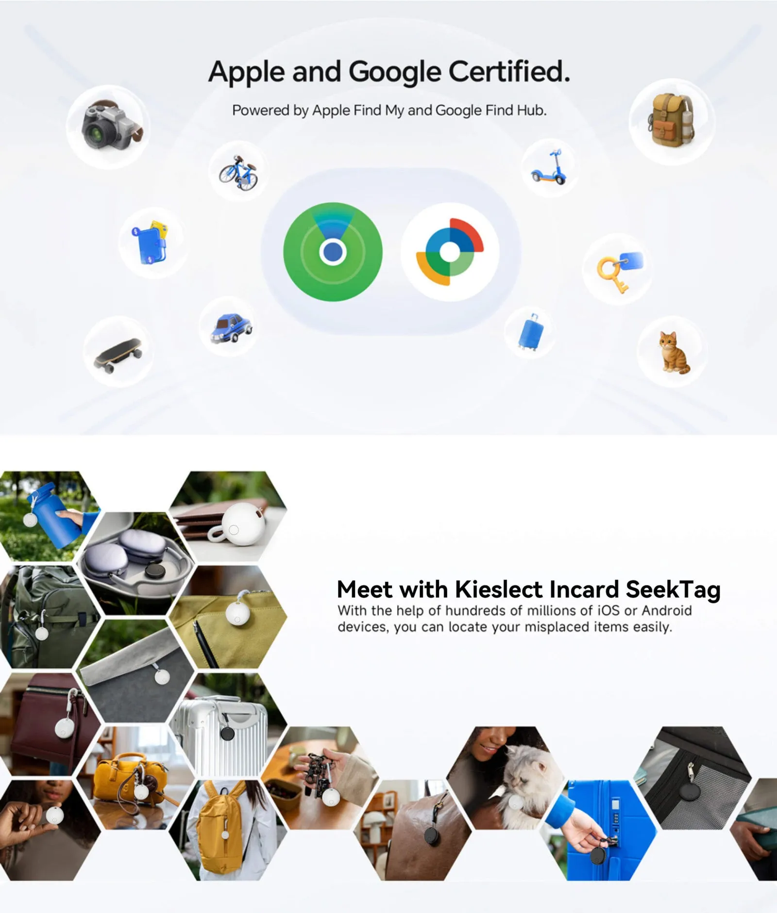 Kieslect Incard SeekTag pack 2