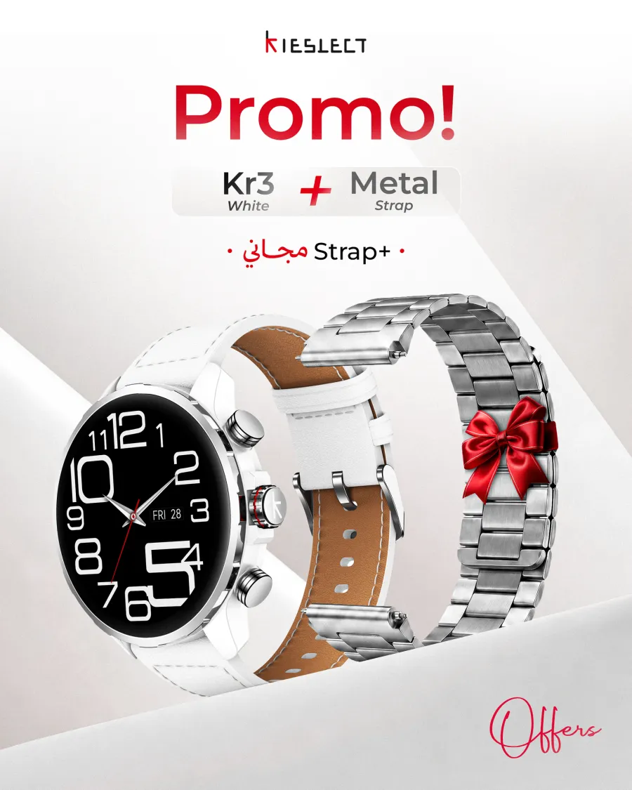Montre connectée Kieslect KR3 – Blanc (+ bracelet magnétique 22 mm offert) Montre connectée Kieslect KR3 – Blanc (+ bracelet magnétique 22 mm offert)