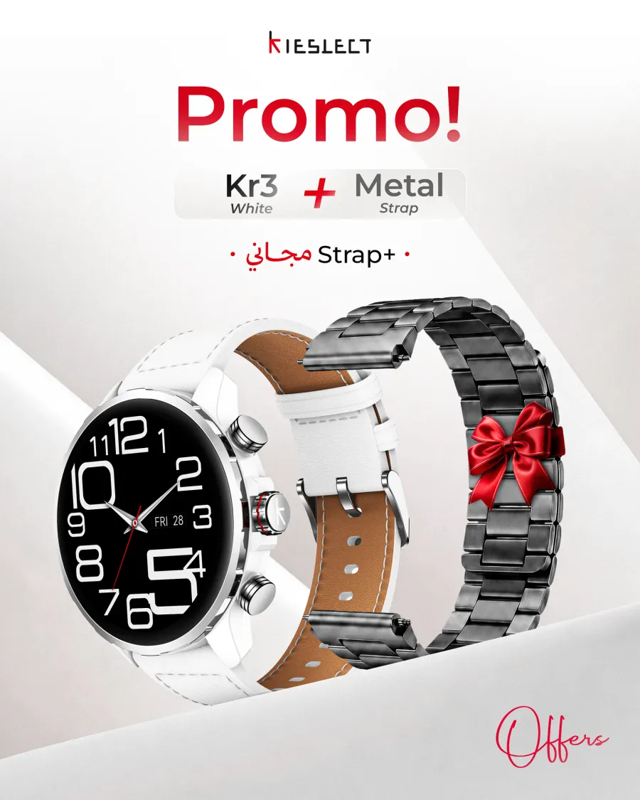 Montre connectée Kieslect KR3 – Blanc (+ bracelet magnétique 22 mm offert) Montre connectée Kieslect KR3 – Blanc (+ bracelet magnétique 22 mm offert)