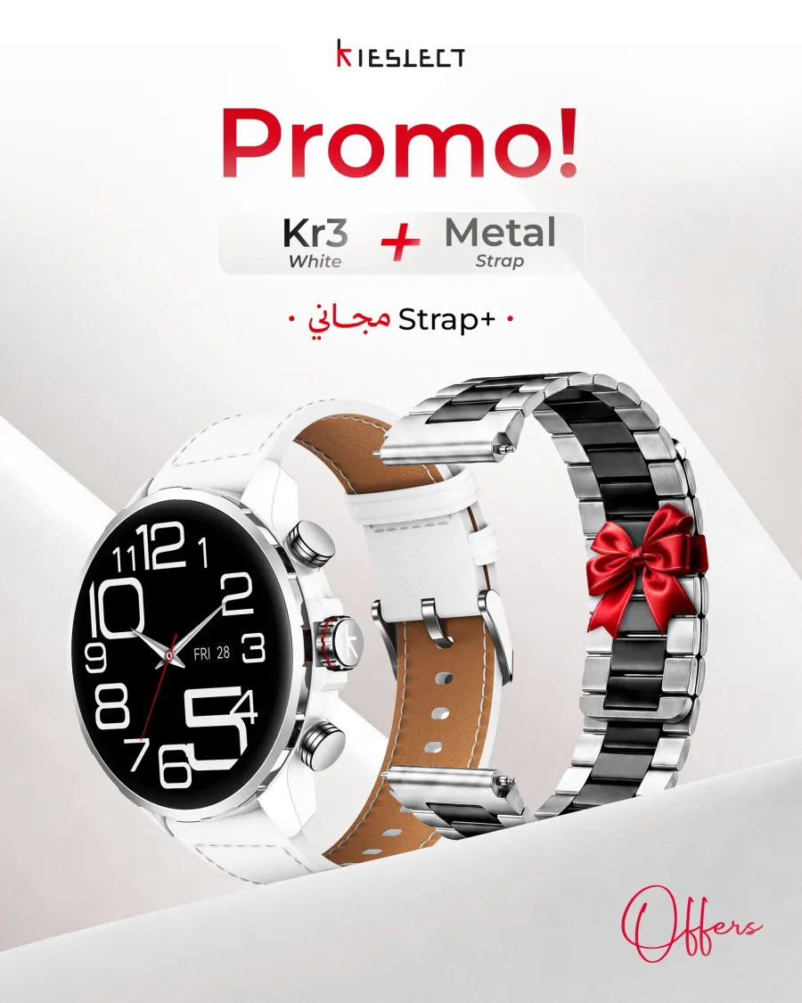 Montre connectée Kieslect KR3 – Blanc (+ bracelet magnétique 22 mm offert) Montre connectée Kieslect KR3 – Blanc (+ bracelet magnétique 22 mm offert)