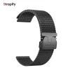Bracelet milanais acier inoxydable noir 22 mm Bracelet milanais acier inoxydable noir 22 mm