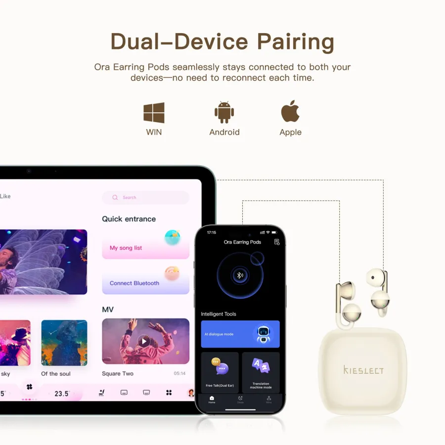Kieslect Ora Earring Pods Gold