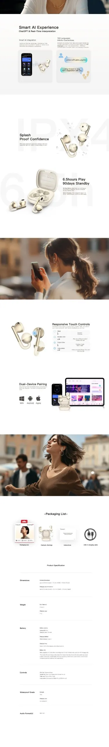 Kieslect Ora Earring Pods Gold