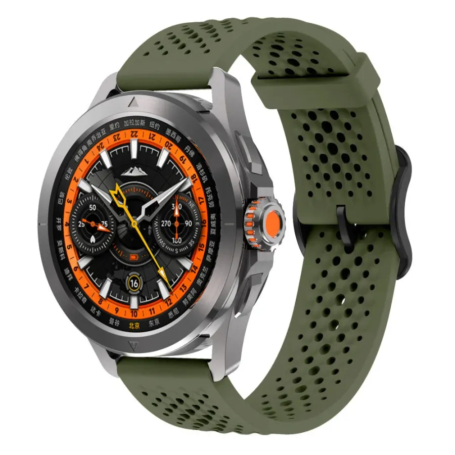 Bracelet silicone sport ventilé 22 mm