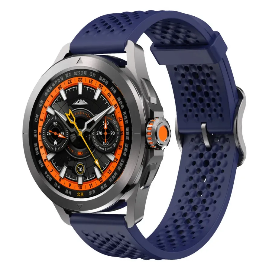 Bracelet silicone sport ventilé 22 mm