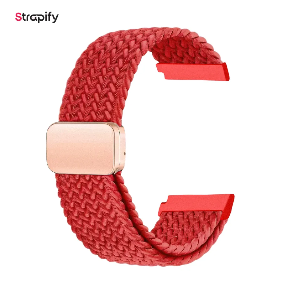 Bracelet tissu à fermeture magnétique 20 mm