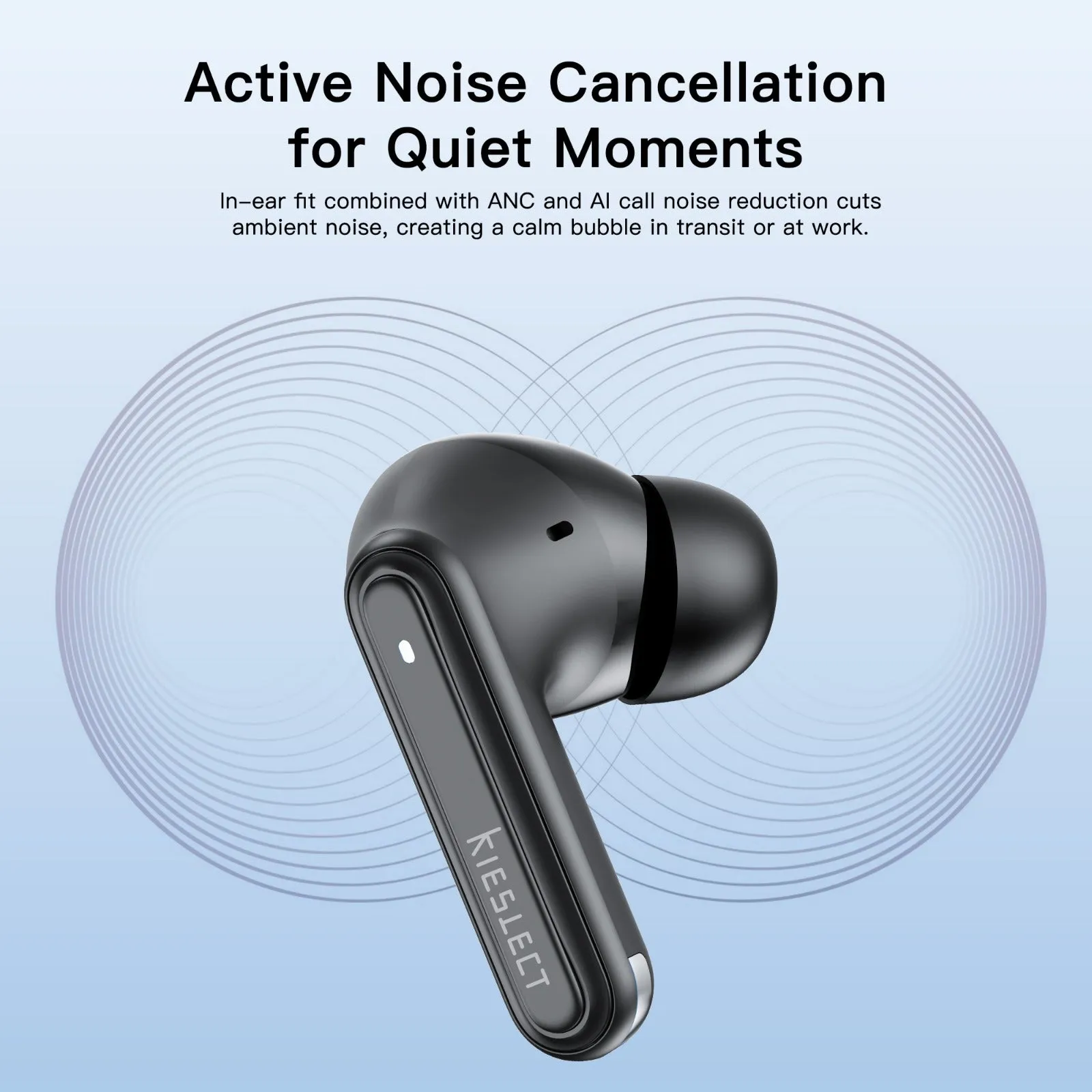 Kieslect Adjustable Earbuds + Incard SeekTag