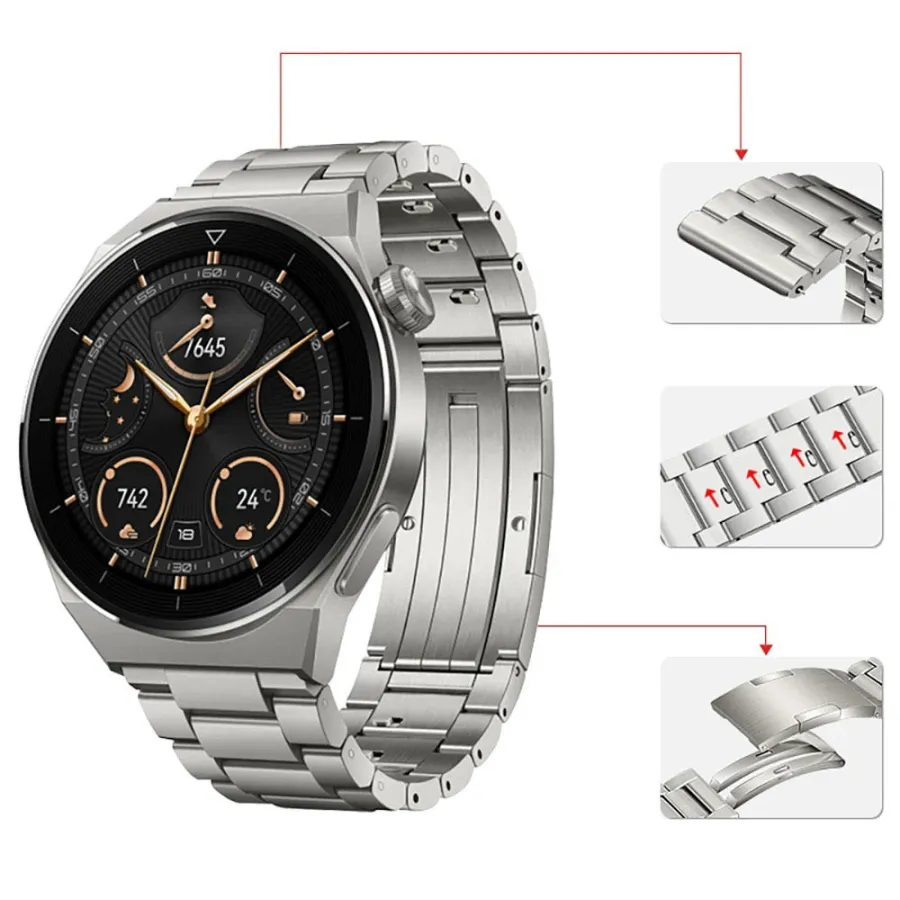 Bracelet titanium classique 22 mm Bracelet titanium classique 22 mm