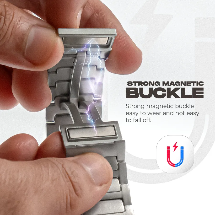 Bracelet acier inoxydable à fermeture magnétique 22 mm Bracelet acier inoxydable à fermeture magnétique 22 mm